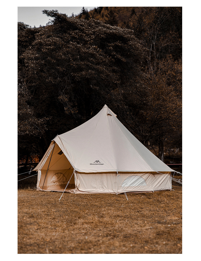 Cheap Goat Tents Mountainhiker 2022 5 8people 6M*6M Cotton Tent Light Luxury Camp Outdoor Camping Travel Self driving Yurt Large Waterproof Tent   